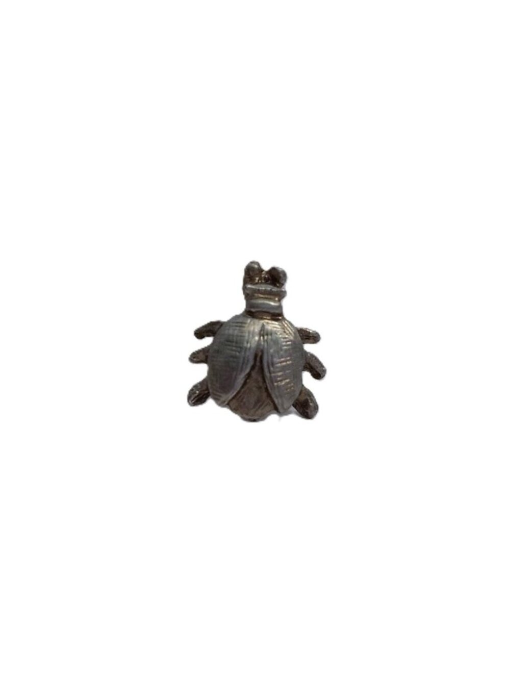 Vintage Beetle Tie Tack Pin Scarab Tick Silver Tone Mens Jewelry Insect - Picture 9 of 9